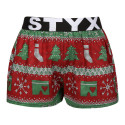 Boxers para crianças Styx arte desporto elástico Natal malha (BJ1658)