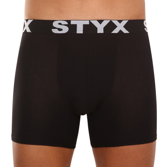 3PACK Boxers para homem Styx long sport borracha preto (3U960)