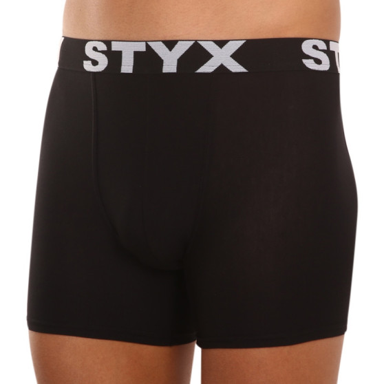 3PACK Boxers para homem Styx long sport borracha preto (3U960)