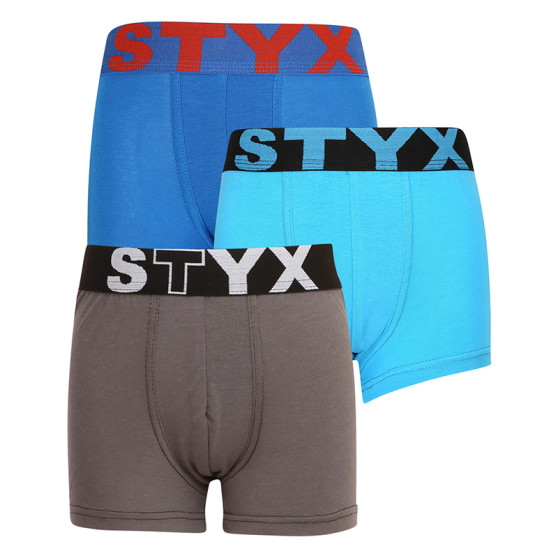 3PACK Boxers para criança Styx desporto elástico multicolorido (3GJ10379)