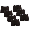 7PACK Boxers para homem Styx sport borracha preto (7G960)