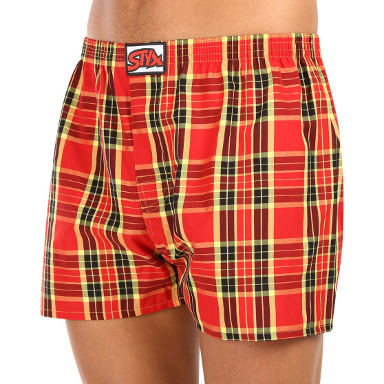 Boxers para homem Styx clássico de borracha superdimensionado multicolorido (E1014)