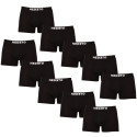 10PACK Boxers para homem Nedeto preto (10NDTB001-brand)