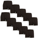 10PACK Boxers para homem Nedeto preto (10NDTT001)