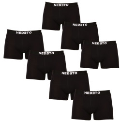 7PACK Boxers para homem Nedeto preto (7NDTB001-brand)