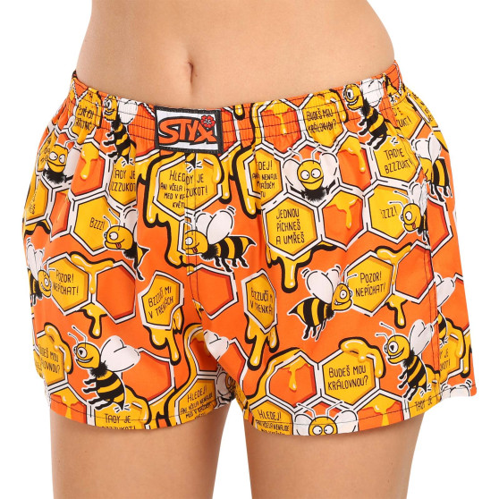 Boxers para mulher Styx arte clássica abelhas de borracha (K1654)