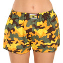 Boxers para mulher Styx arte clássica borracha camuflagem amarelo (K1559)