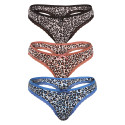 3PACK tanga feminina Fine woman multicolorido (808-A)