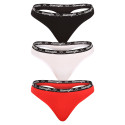 3PACK Tanga para mulher Gianvaglia multicolorido (820)