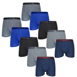 10PACK Boxers para homem Gianvaglia multicolorido (023)