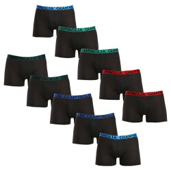 10PACK Boxers para homem Gianvaglia preto (021)