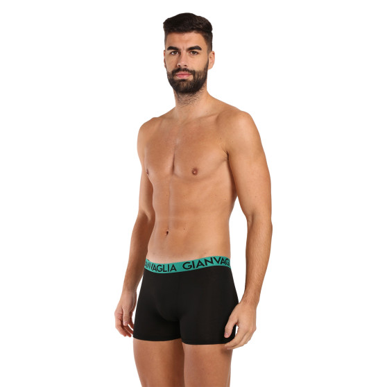 10PACK Boxers para homem Gianvaglia preto (021)