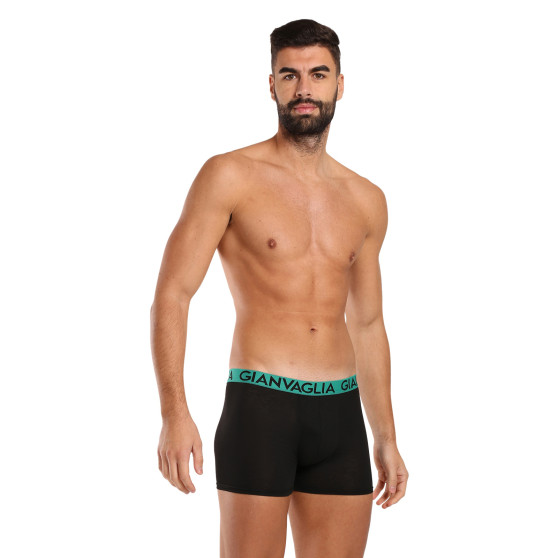 10PACK Boxers para homem Gianvaglia preto (021)