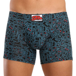 Calções de boxer para homem Styx arte longa rabisco de borracha clássico (F1256)