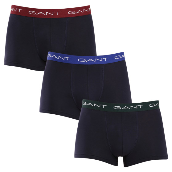 3PACK Boxers para homem Gant azul (902333003-604)