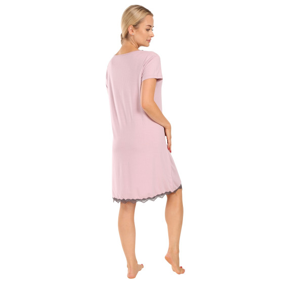 Camisola de noite para mulher Cornette rosa (862/263)