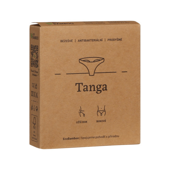 Tanga para mulher Gina bambu beige (05013)