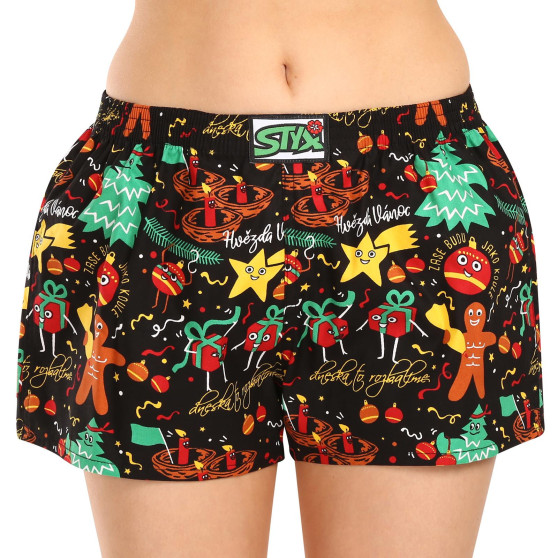 3PACK Boxers para mulher Styx arte clássica borracha multicolorido (3K17134)