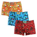 3PACK Boxers para homem Styx arte clássica borracha multicolorido (3Q12914)