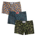 3PACK Boxers para homem Styx arte clássica borracha multicolorido (3Q12672)