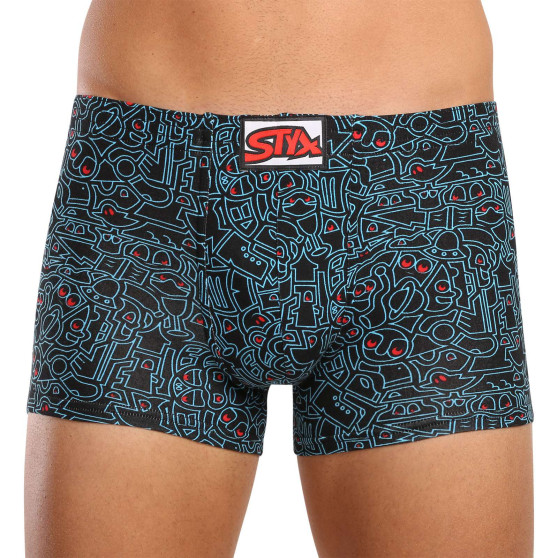 3PACK Boxers para homem Styx arte clássica borracha multicolorido (3Q12672)