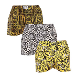 3PACK Boxers para homem Styx arte clássica borracha multicolorido (3A13025)