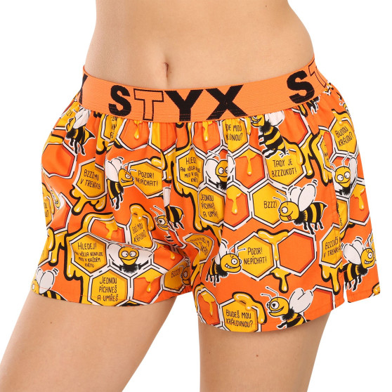 Boxers para mulher Styx arte desportiva abelhas de borracha (T1654)