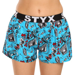 Boxers para mulher Styx arte desporto borracha música (T1558)