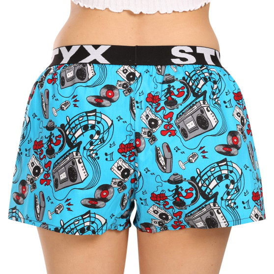 Boxers para mulher Styx arte desporto borracha música (T1558)