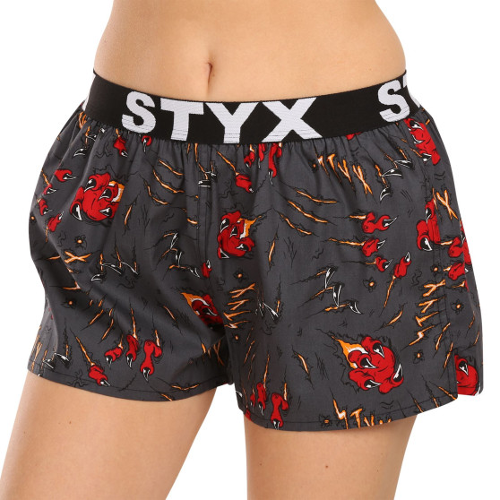 Boxers para mulher Styx arte desportiva garras de borracha (T1552)