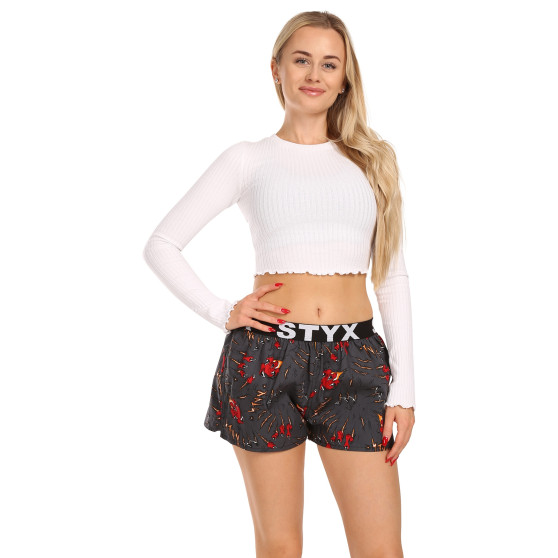 Boxers para mulher Styx arte desportiva garras de borracha (T1552)