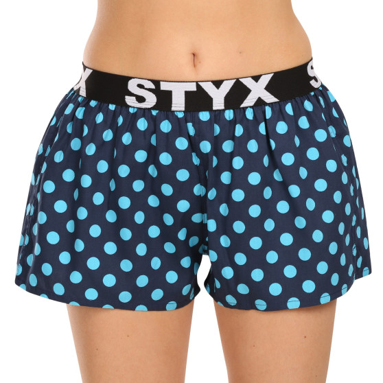 Boxers para mulher Styx arte esportes borracha polka dots (T1651)