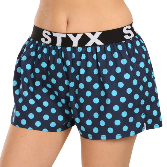 Boxers para mulher Styx arte esportes borracha polka dots (T1651)