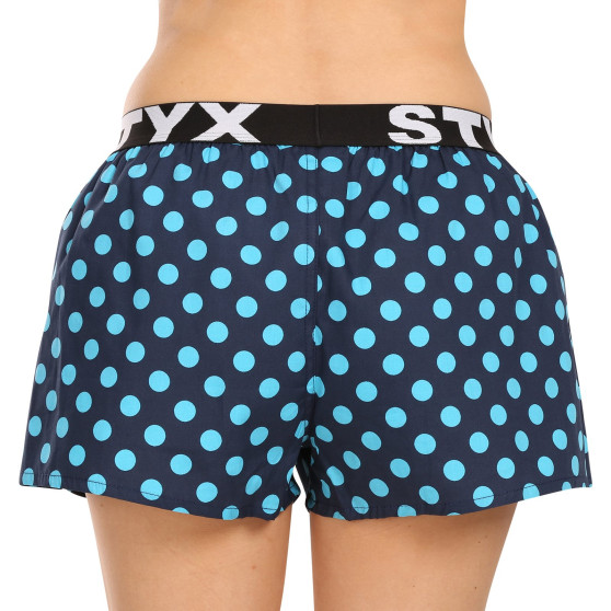 Boxers para mulher Styx arte esportes borracha polka dots (T1651)