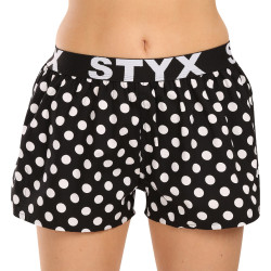 Boxers para mulher Styx arte esportes borracha polka dots (T1650)