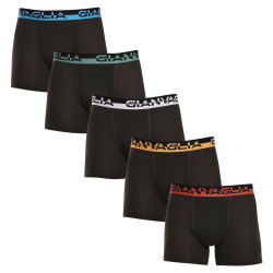 5PACK Boxers para homem Gianvaglia preto (GVG-5008)