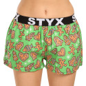 Boxers para mulher Styx arte esportes borracha Christmas gingerbread (T1753)