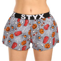 Boxers para mulher Styx arte desporto borracha Halloween caixões (T1752)