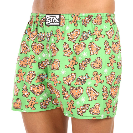 Boxers para homem Styx arte clássico borracha tamanho grande christmas gingerbread (E1753)