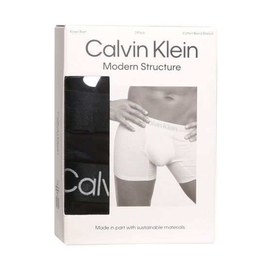 3PACK Boxers para homem Calvin Klein preto (NB2971A-7VI)