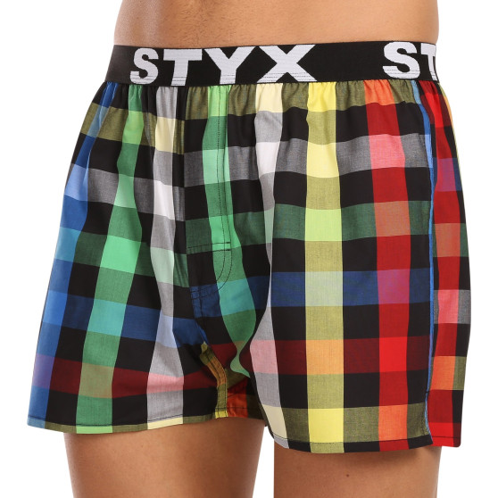 Boxers para homem Styx desporto elástico multicolorido (B1012)