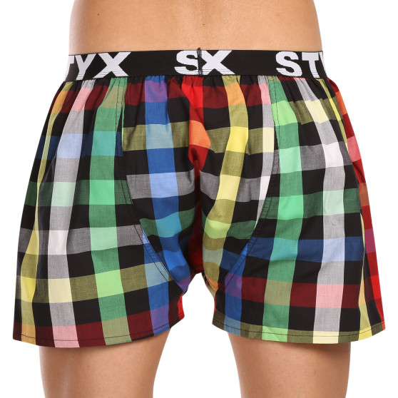 Boxers para homem Styx desporto elástico multicolorido (B1012)