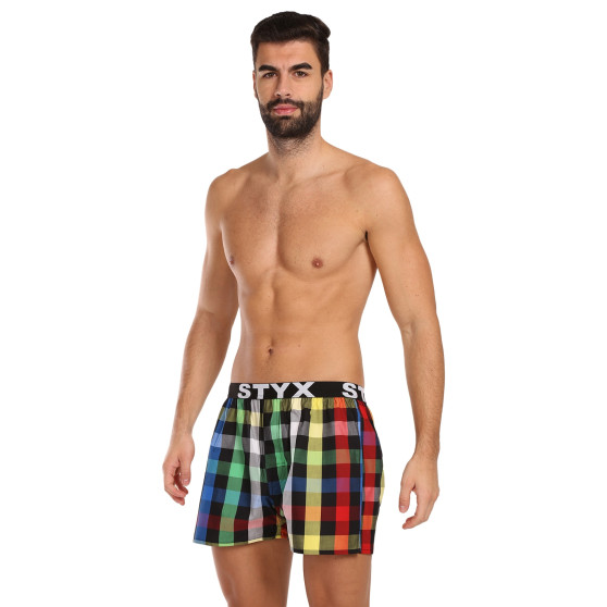 Boxers para homem Styx desporto elástico multicolorido (B1012)