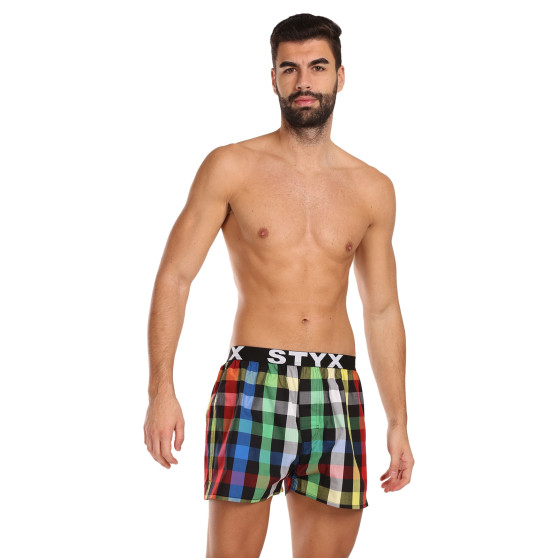 Boxers para homem Styx desporto elástico multicolorido (B1012)