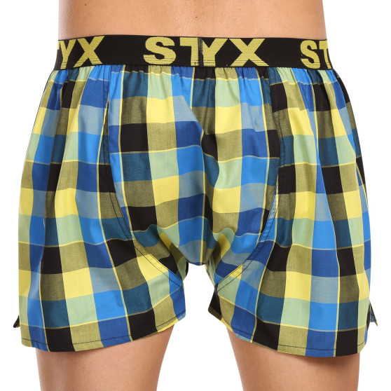 Boxers para homem Styx desporto elástico multicolorido (B1015)