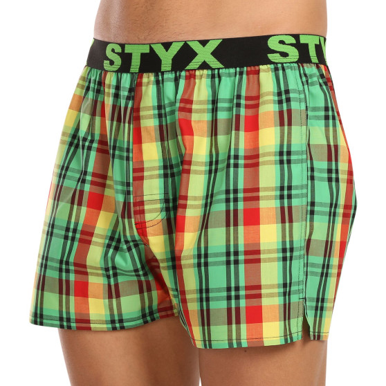 Boxers para homem Styx desporto elástico multicolorido (B1018)