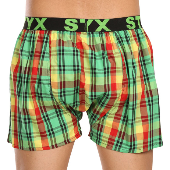 Boxers para homem Styx desporto elástico multicolorido (B1018)