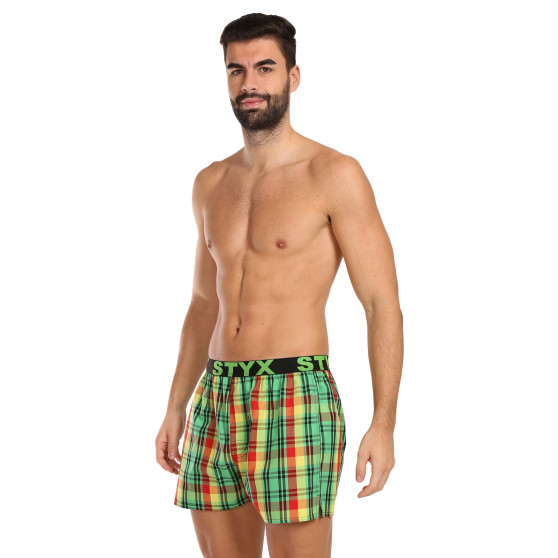 Boxers para homem Styx desporto elástico multicolorido (B1018)