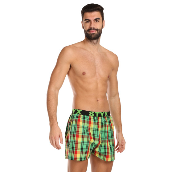 Boxers para homem Styx desporto elástico multicolorido (B1018)