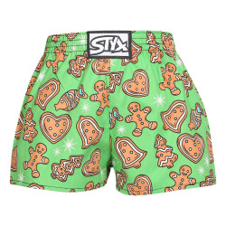 Boxers para crianças Styx arte clássica borracha christmas gingerbread (J1753)